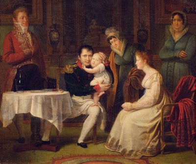 Napoleon I (1769-1821) Marie Louise (1791-1847) and the King of Rome (1811-73) 1812 by Alexandre Menjaud